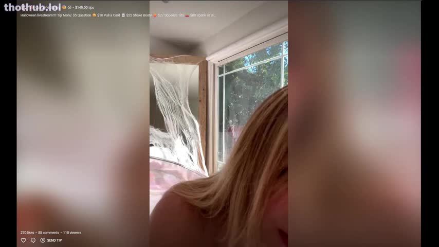 Caroline Zalog Helloween Live Stream Pt.1