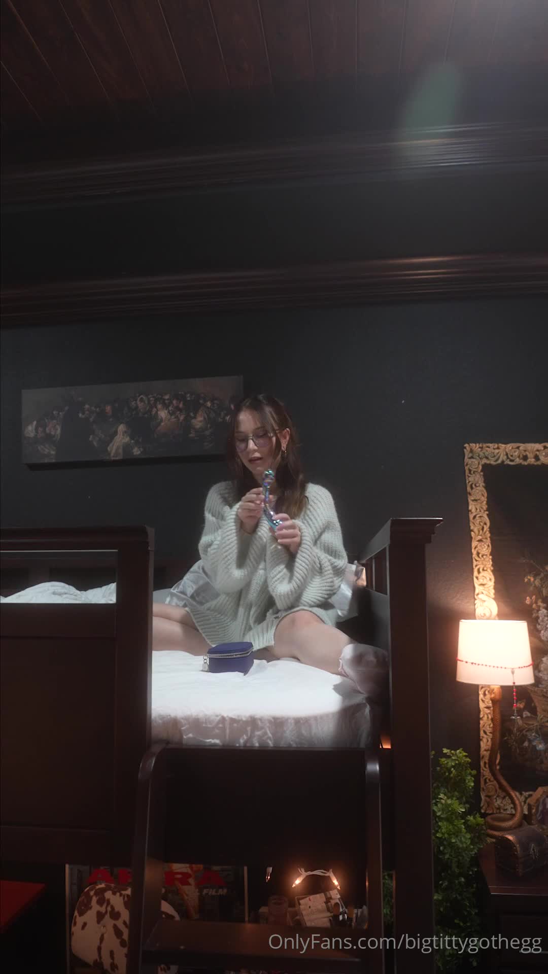 bigtittygothegg OnlyFans leaked Bigtittygothegg - POV: you're spying on me when I make myself cum with my glas.. on HDthot