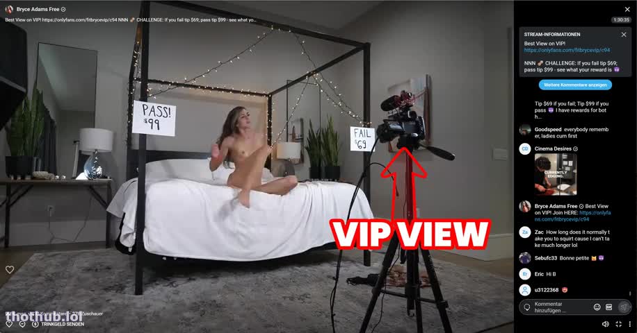Bryce Adams squirt show 2025/11/20