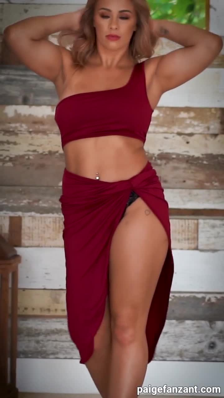 Paige VanZant Nude Lingerie Dress Strip Video Leaked