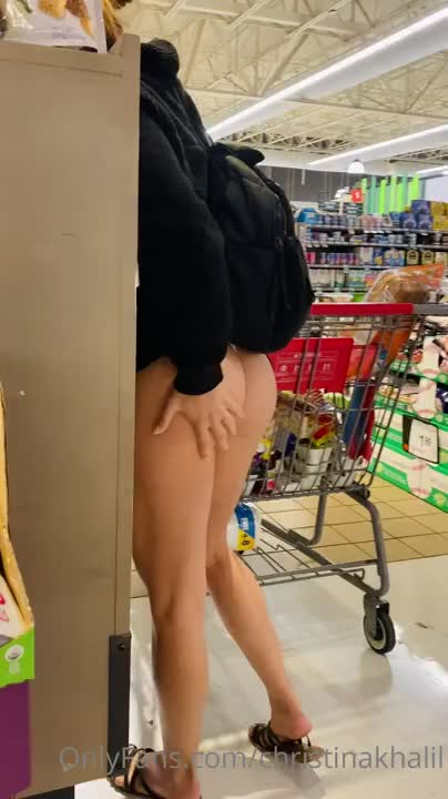 Christina Khalil Shopping Ass Flash Onlyfans Video Leaked