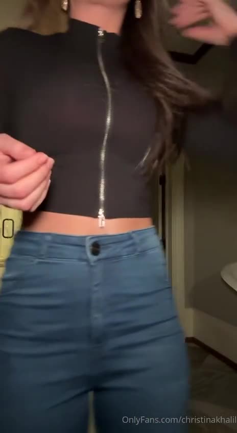 Christina Khalil Nude Sexy Outfit Strip Onlyfans Video Leaked