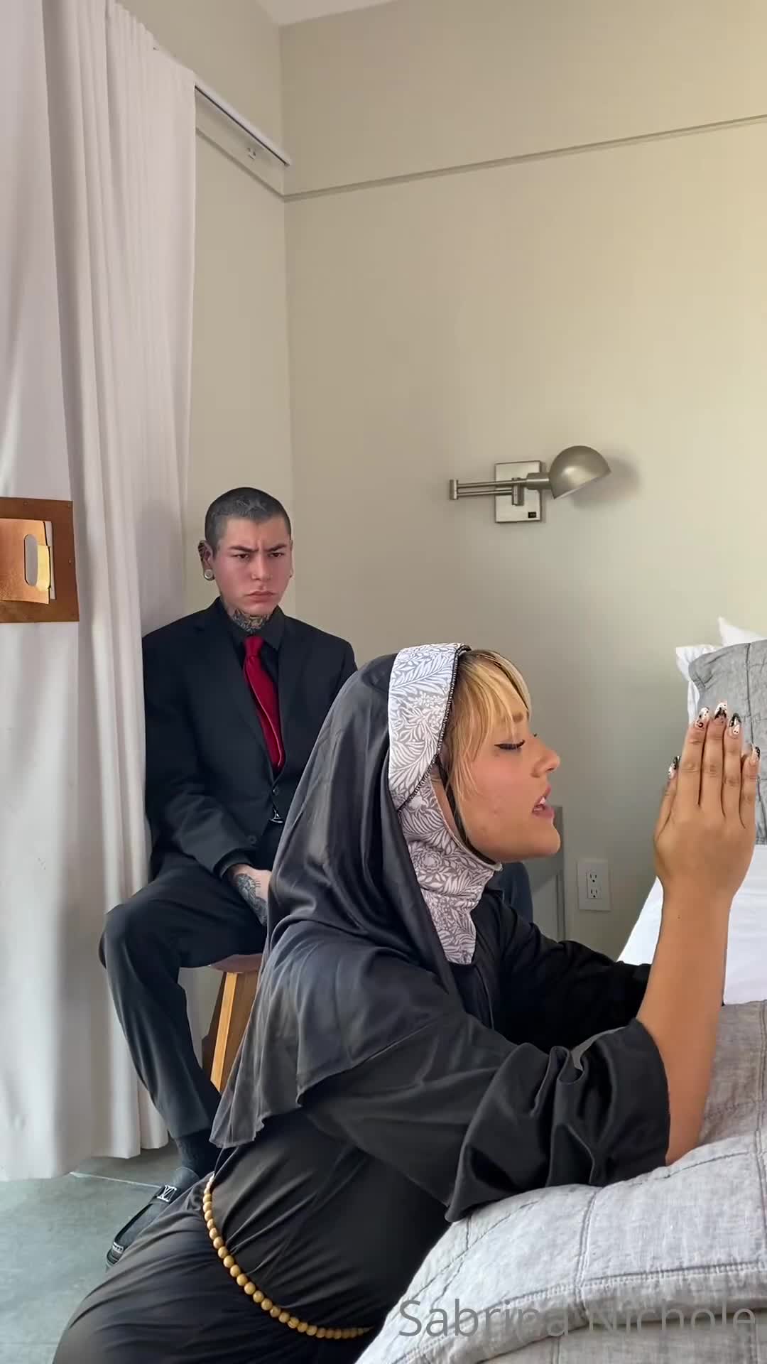 Sabrina Nichole OnlyFans leaked Sabrina Nichole Nun Cosplay Sextape OnlyFans Video Leaked on HDthot