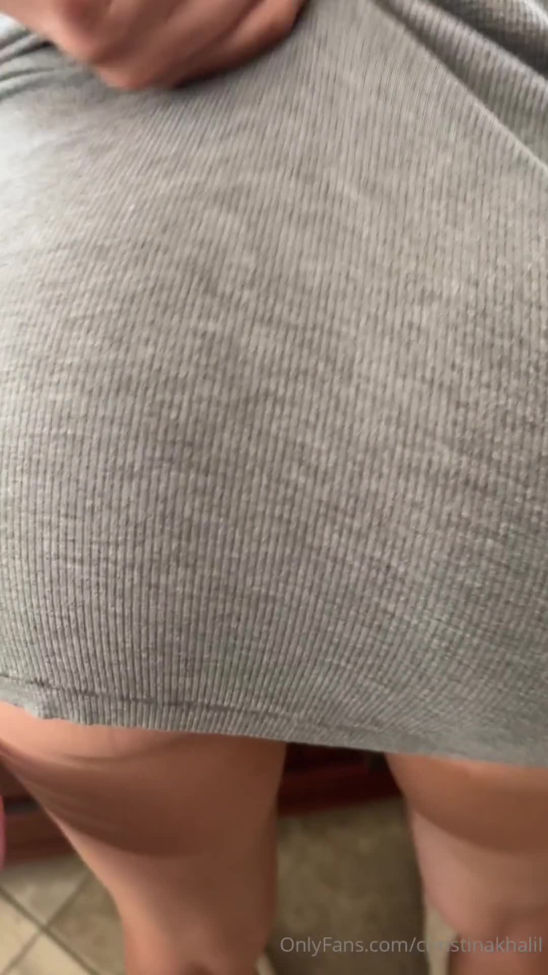 Christina Khalil Dress Thong Ass Fondling Onlyfans Video Leaked