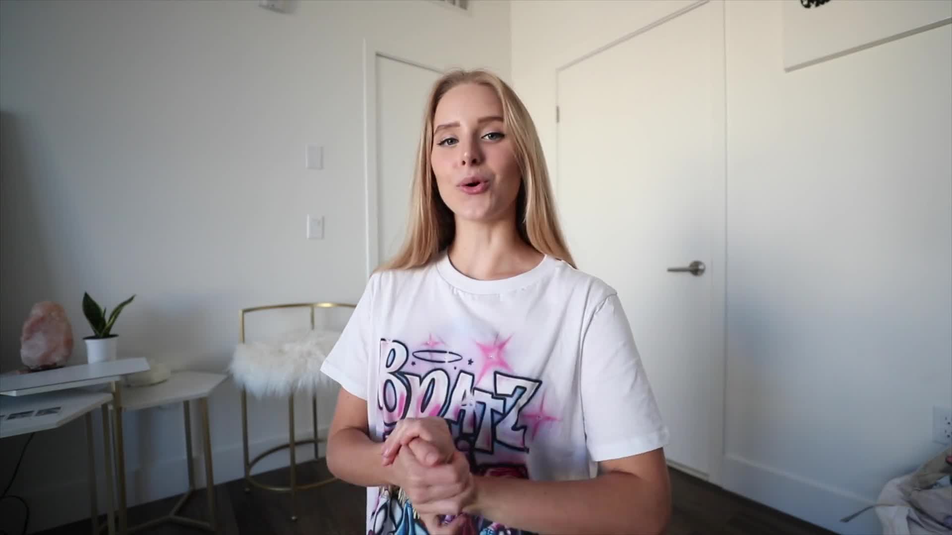 Caroline Zalog Covering Myself With Random Things Video