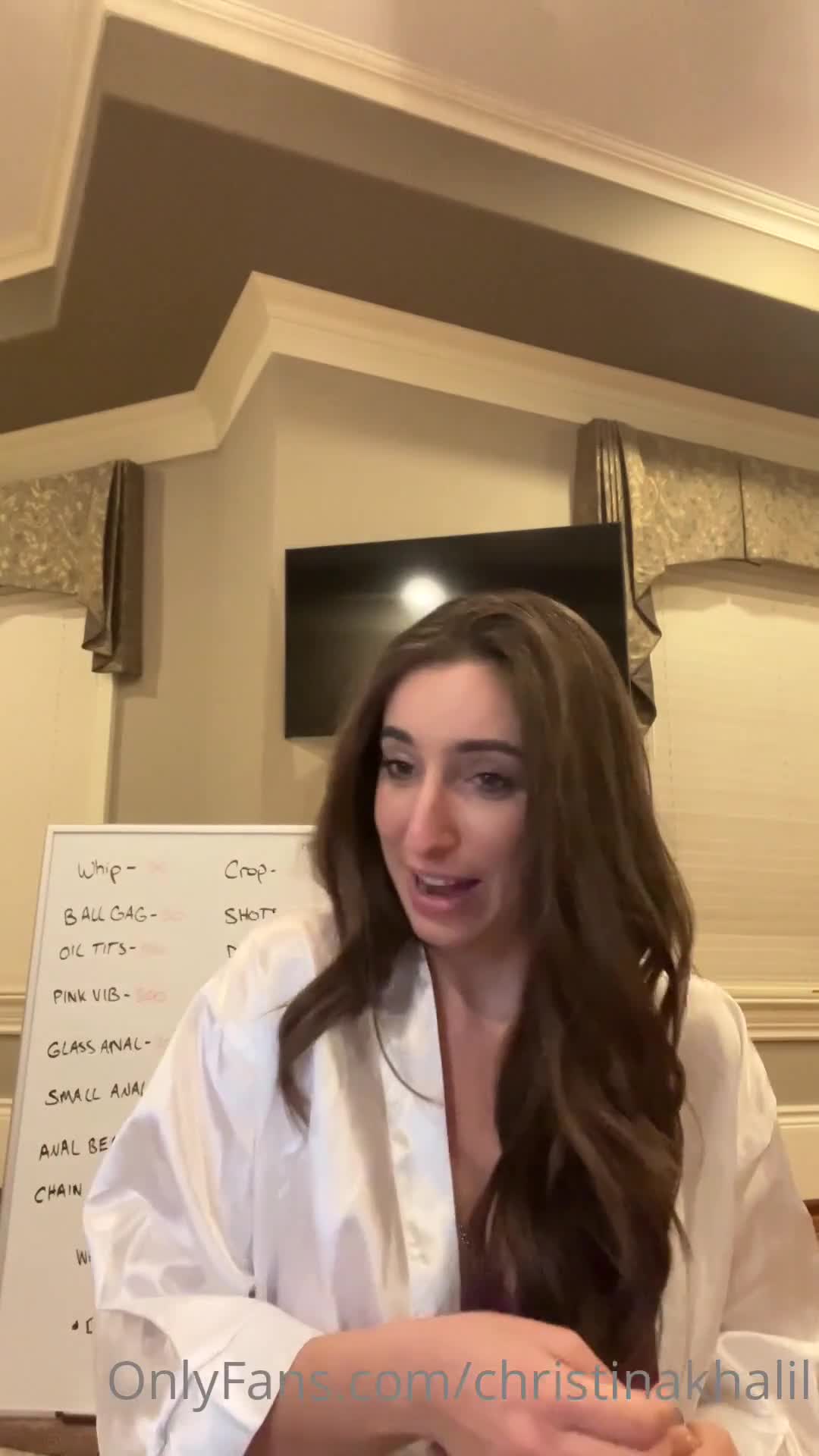 Christina Khalil Butt Plug January Onlyfans Livestream Leaked