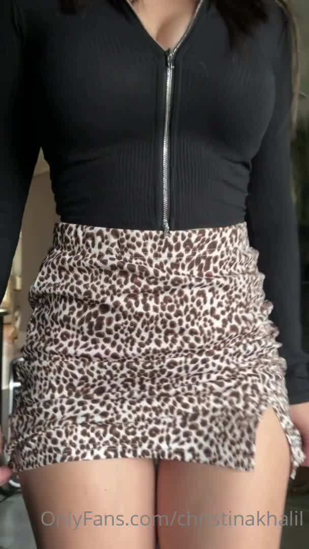 Christina Khalil Thong Tease Upskirt Onlyfans Video Leaked