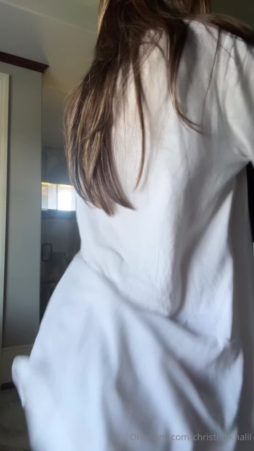 Christina Khalil Nude Outfit Change Tease Onlyfans Video Leaked
