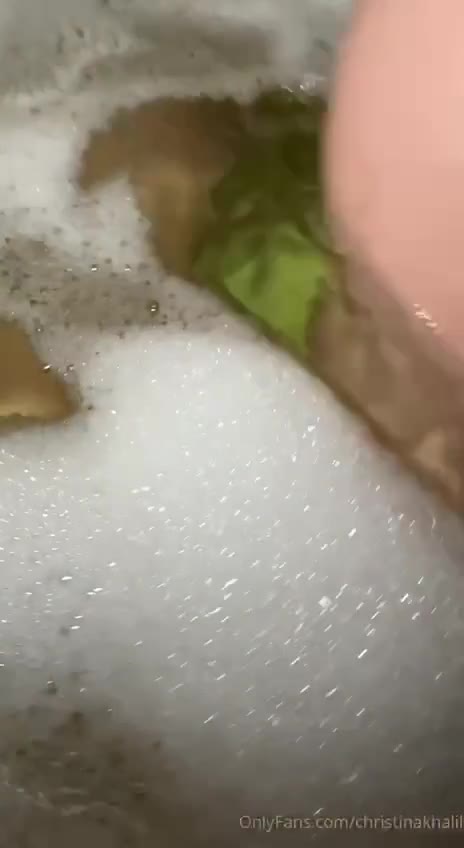Christina Khalil Bath Pussy Masturbation Onlyfans Video Leaked