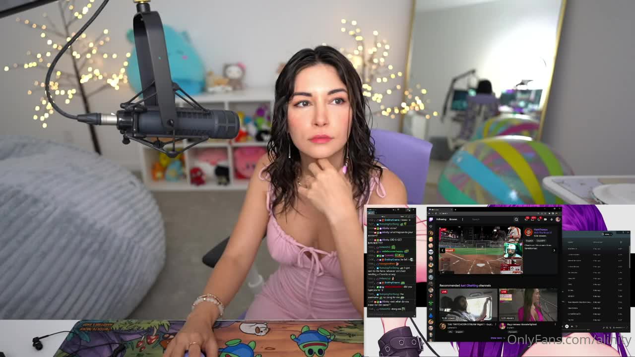 Alinity OnlyFans leaked Alinity Chair Nude Pre-Stream Dress Strip Onlyfans Video Leaked on HDthot