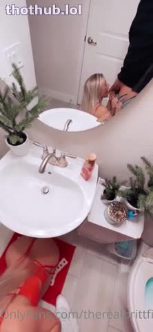 TheRealBrittFit OnlyFans leaked Therealbrittfit bathroom doggystyle quickie on HDthot