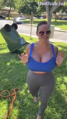 Brittany Elizabeth flashing outdoors