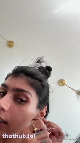 Mia Khalifa Getting Ready For The Day