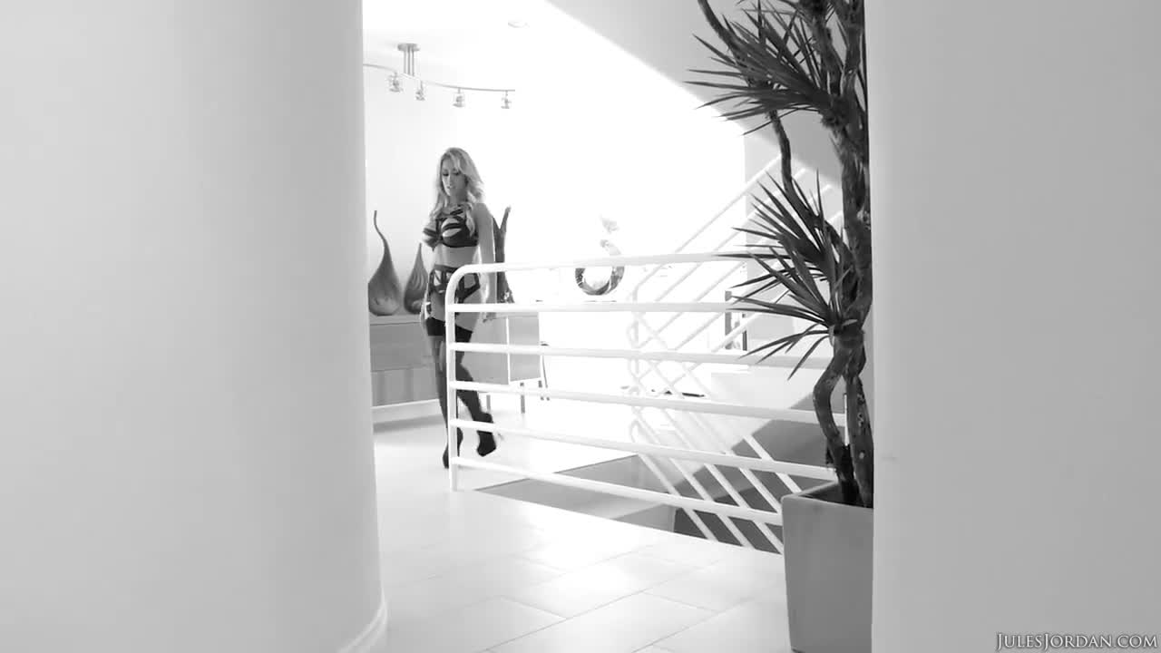 Capri Cavanni Black Cock Stretches Blonde White Tight White Ass IR Anal Creampie