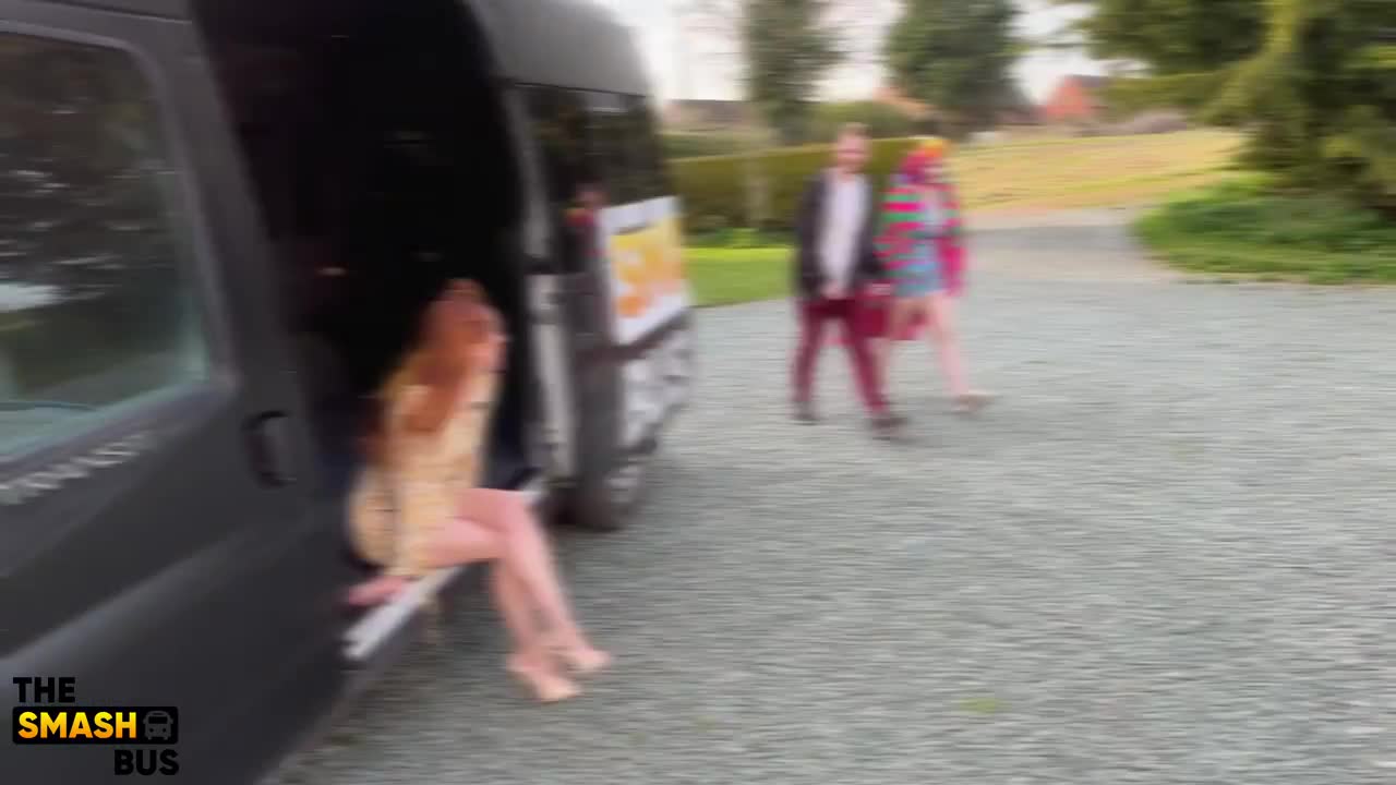 BiMF Couple – Lily Kink Picks Up A Swinger Couple For A Wild Smash Bus Ride