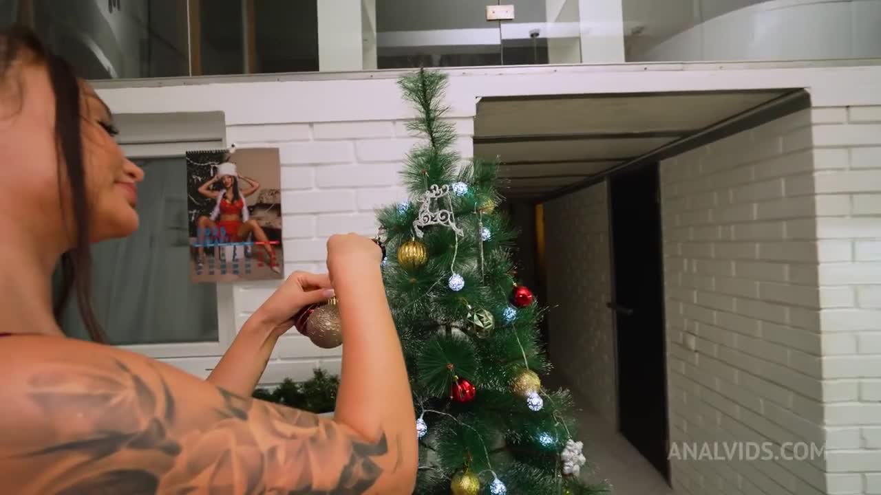 Monika Fox Ho Ho Ho Bitch Eats Cum And Fucks Anal With Santa Claus