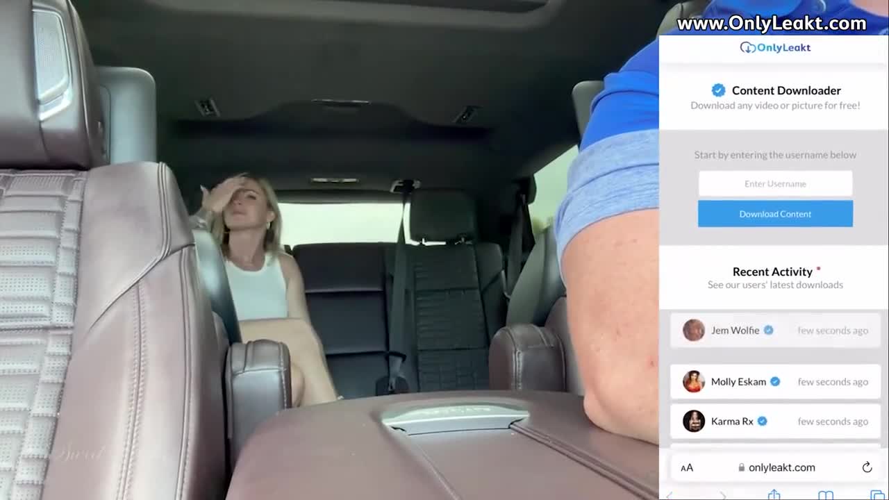 Sweet Vickie Car Fuck With Stranger While Husband Drives