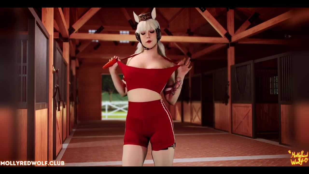 Molly Red Wolf – Umamusume. Gold Ship. Deepthroating Coach’s Carrot