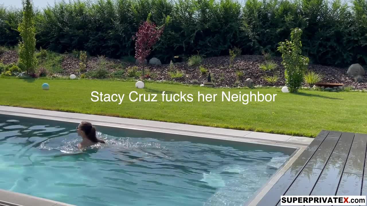 Stacy Cruz BRAND NEW Fucking Her Old Neighbor In The Swmming Pool