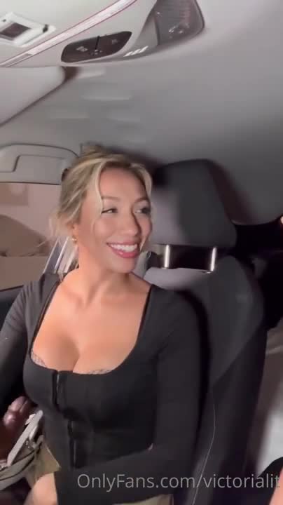 Victoria Lit – Black Lingerie Outfit From Car To Bedroom