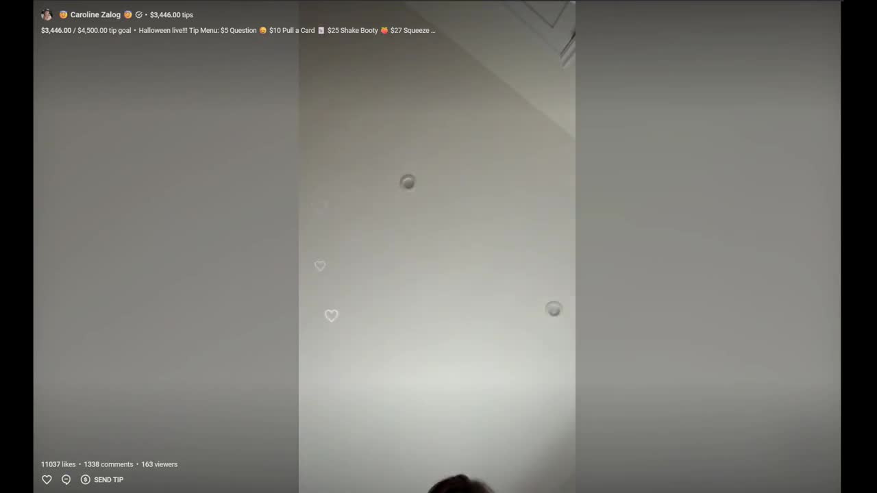 Caroline Zalog Halloween 2025 Livestream Video