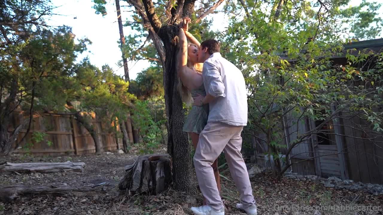 Gabbie Carter NEW REALEASE Outdoor Bondage Creampie