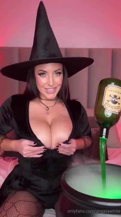 Angela White OnlyFans leaked Angela White Halloween Slut Trick or Treat Surprise on HDthot