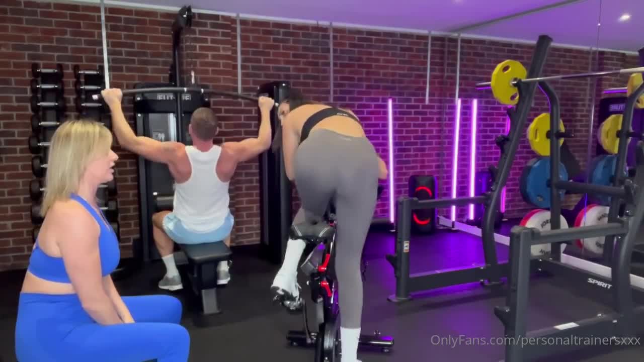 Georgie Maria Workout Threesome From Personal Trainers Couple