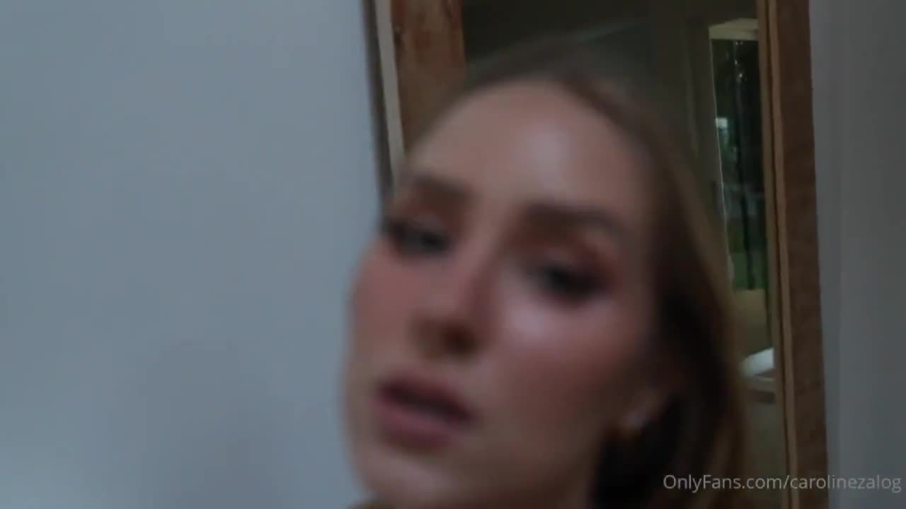 Caroline Zalog Hot Outfit Tease Video