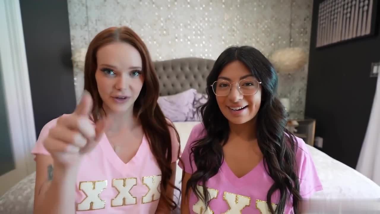 Hot Sorority Girls Cami Strella and Chloe Foxxe Railed By Faculty Member
