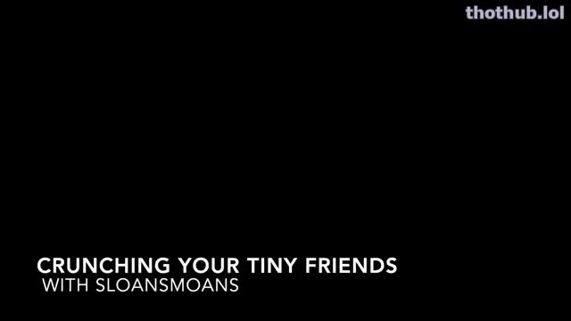 sloansmoans crunching your tiny friends