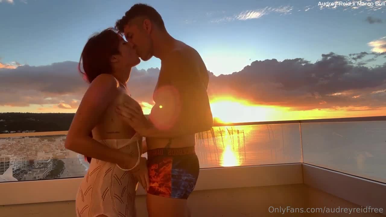 Audrey Reid OnlyFans leaked Audrey Reid RAW Hardcore Balcony Sex With Sunset Heat on HDthot