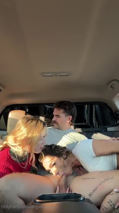 Pandora Skye And Angie Bloom​ – Backseat 3some With The Flesh Mechanic