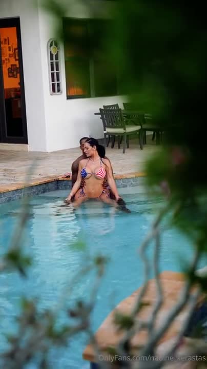 Nadine Kerastas – Private Pool Sextape With Jason Luv