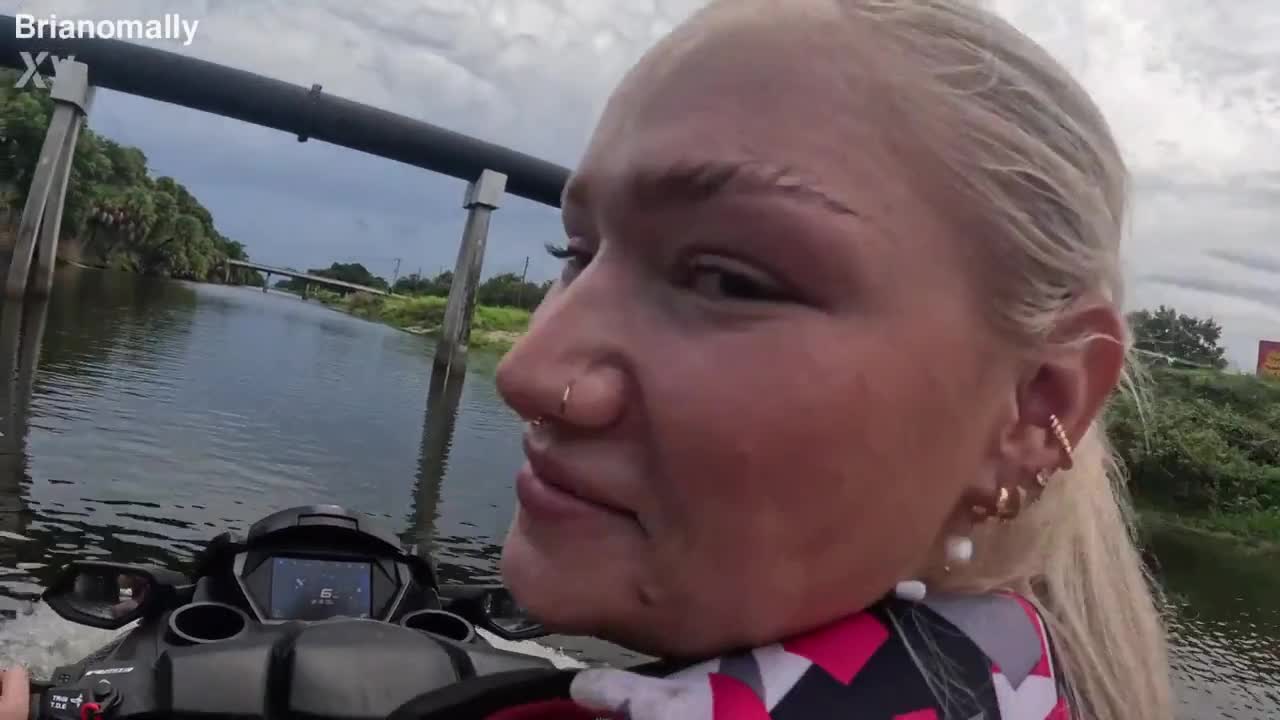 Harley King Thick Blonde Gets Fucked on the Water Riding a Big Dick on a Jet-Ski