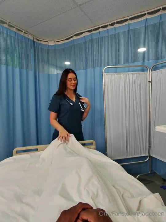 Jade Teen OnlyFans leaked Jade Teen NEW Nurse Milks BBC for Cum Sample POV on HDthot