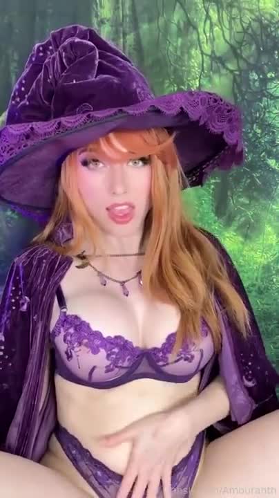 Amouranth Witch Pussy Play