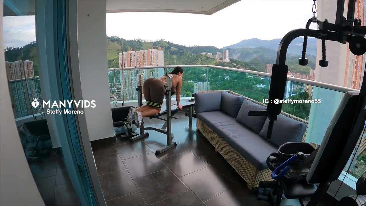 Steffy Moreno – POV Creampie Sex On The Balcony