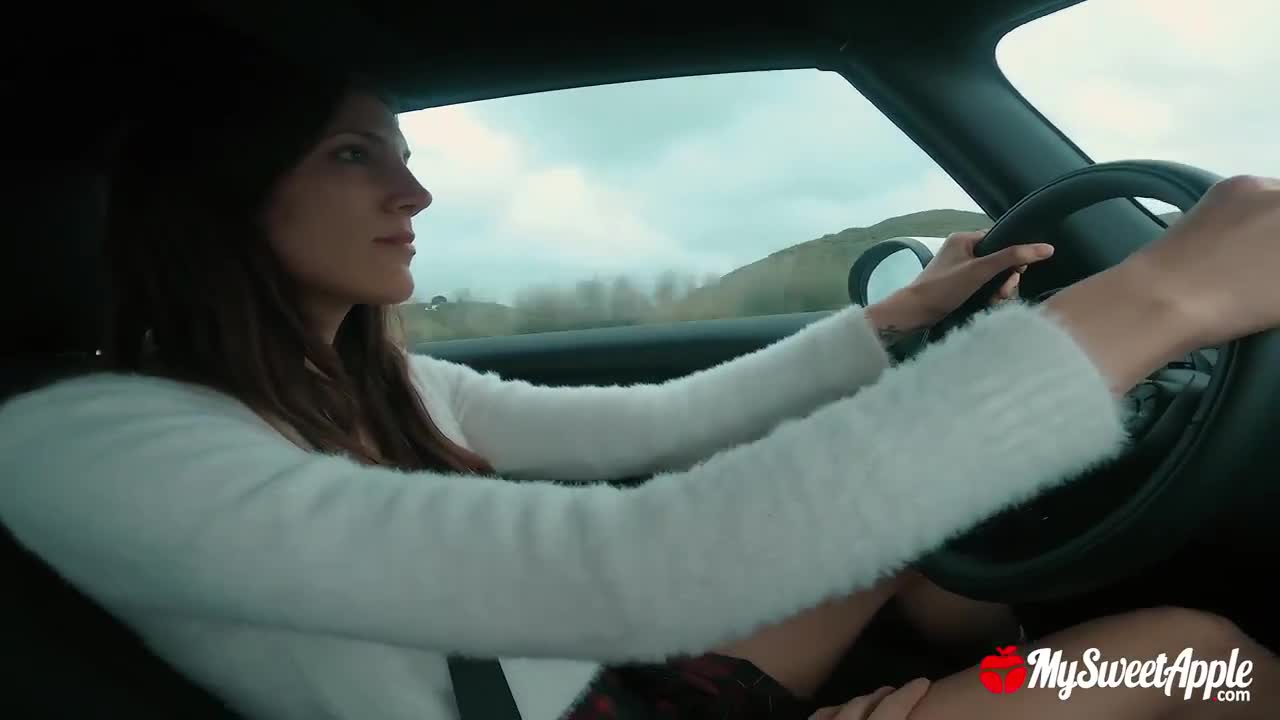 MySweetApple Car Sex While I Drive Pantyless