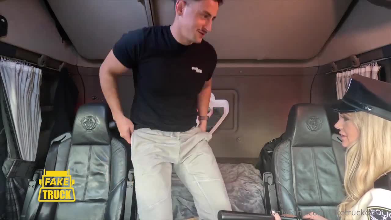 Ravenous Wife – Sexy Traffic Police Sucks The Fake Truck Driver For Facial