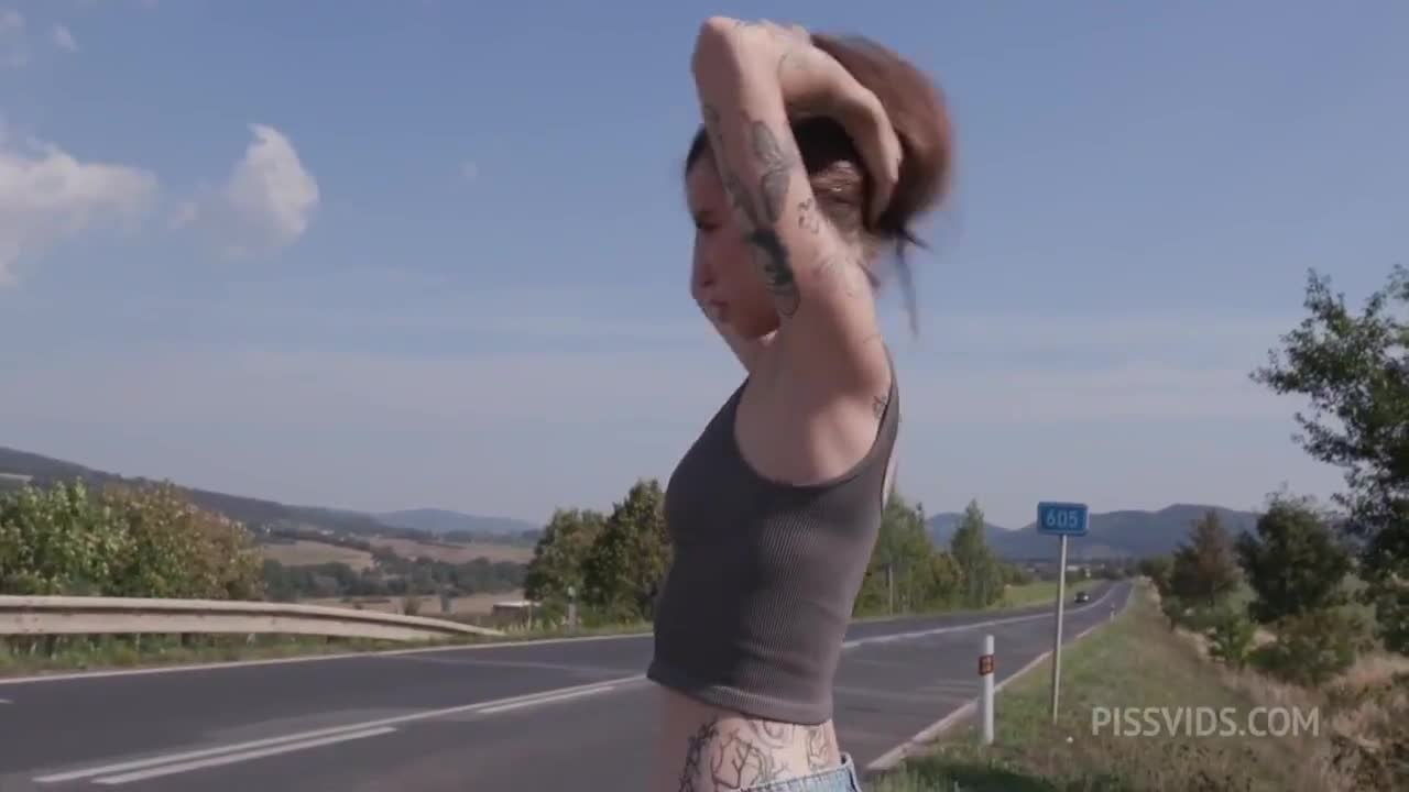 Eden Ivy Hitch Hiking Gang Bang