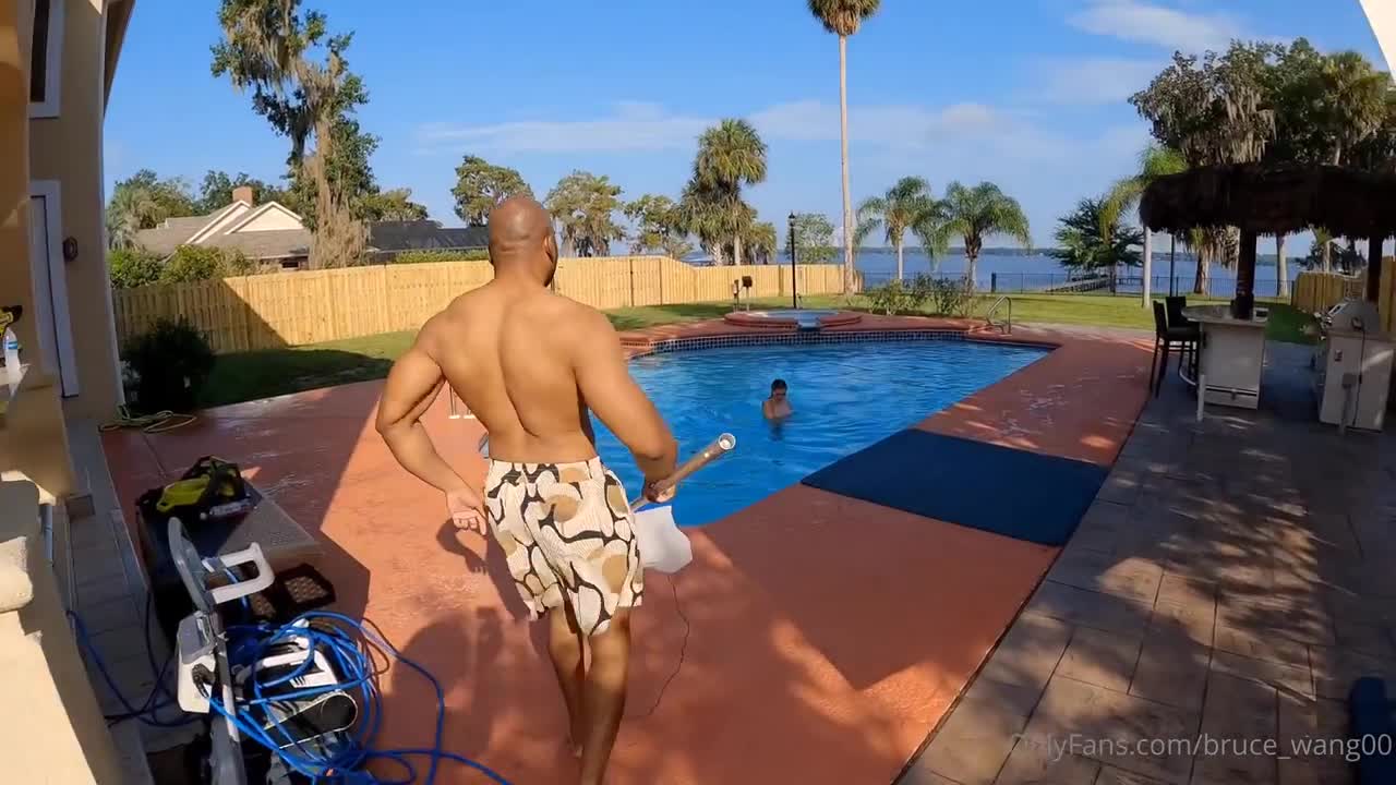 Big Booty Bailey – Outdoor Poolside BBC Hard Fuck