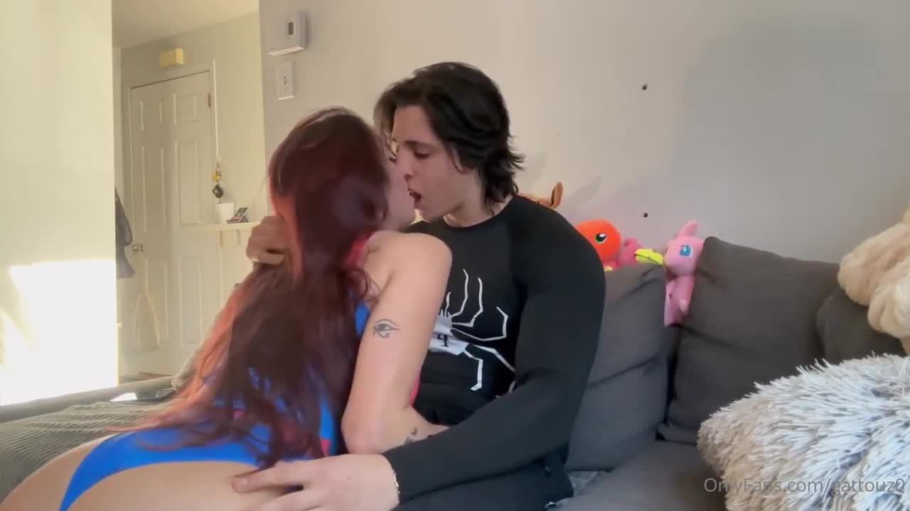 Audrey Reid Spider Girl Cosplay Couch Sex