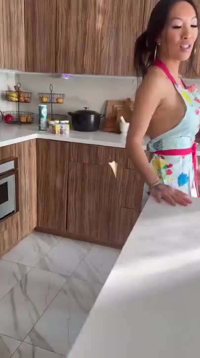 Asa Akira Horny Aisan Wife Hot Kitchen Sex