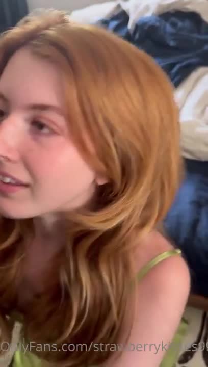 Strawberry Kisses – Nude POV Blowjob Cum On Tits Video Leaked