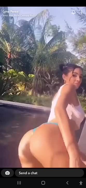 Lyna Perez OnlyFans leaked Lyna Perez Nude Pool Tease Video Leaked on HDthot