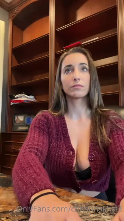 Christina Khalil OnlyFans leaked Christina Khalil Office Roleplay Video Leaked on HDthot