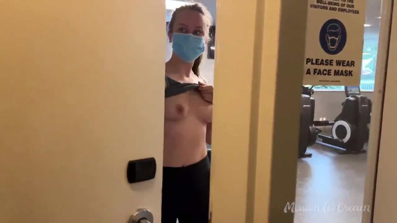 MissionIceCream Public Gym Blowjob Video Leaked