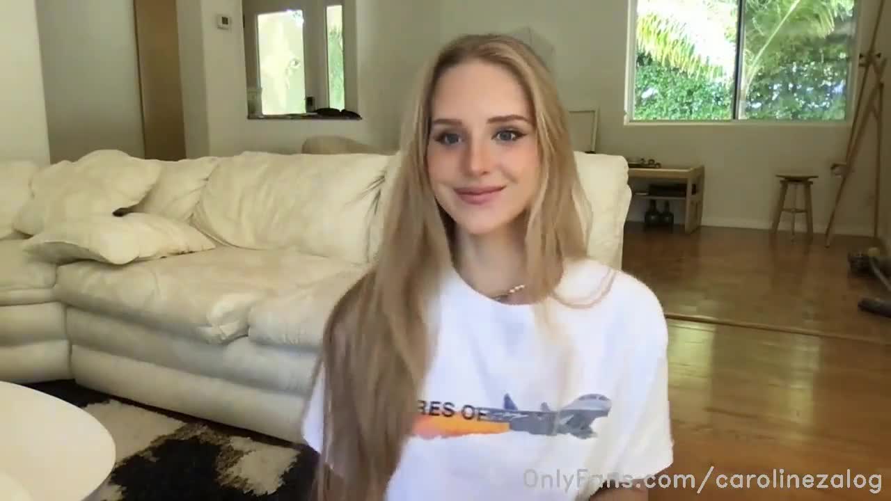 Caroline Zalog OnlyFans leaked Caroline Zalog Lingerie Try On Livestream Video Leaked on HDthot