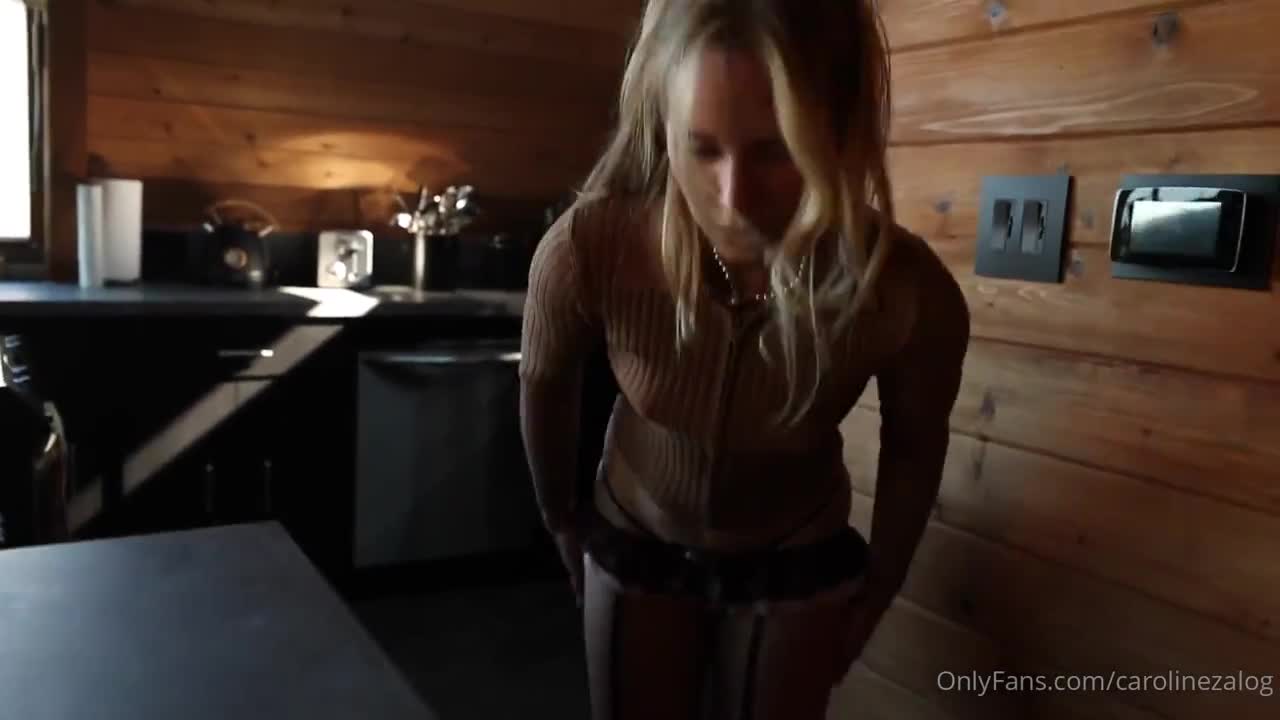 Caroline Zalog Nip Slip Ice POV Video Leaked